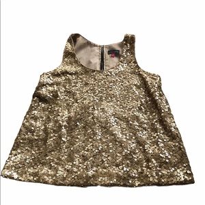 Vince Camuto sleeveless sequin casual tank top